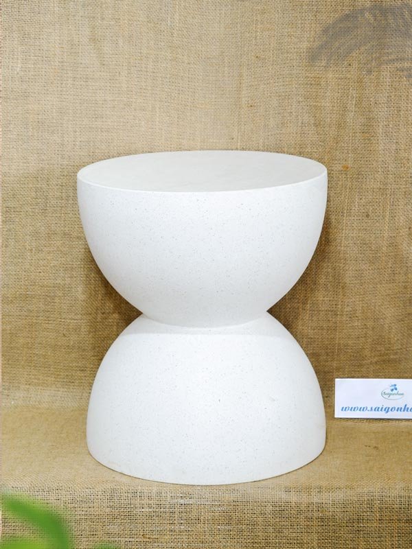 Đôn Đá Mài Bán Nguyệt Trắng 40
