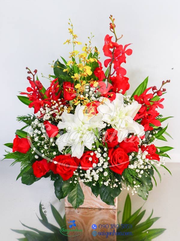 Hoa Tươi Đặt Quầy Lễ Tân