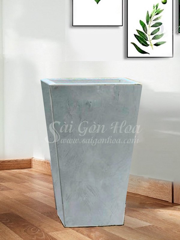 Chậu Đá Mài Vod Vuông Xi Măng