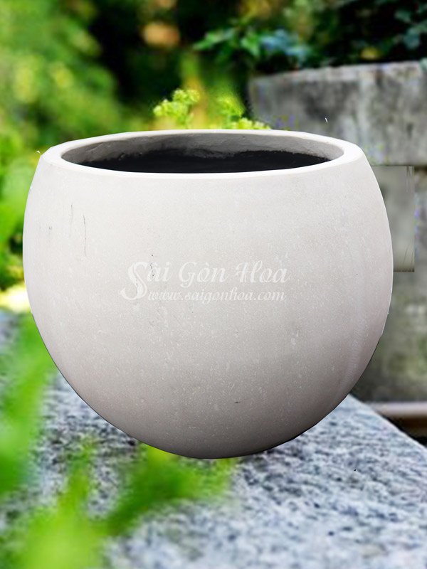 Chậu Đá Mài Gáo Dừa Xi Măng
