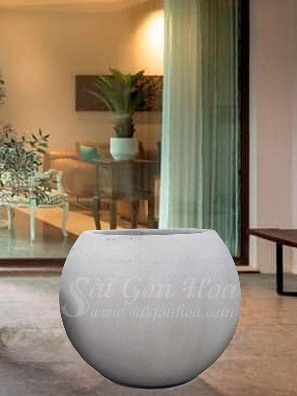 Chậu Đá Mài Gáo Dừa Lớn Xi Măng