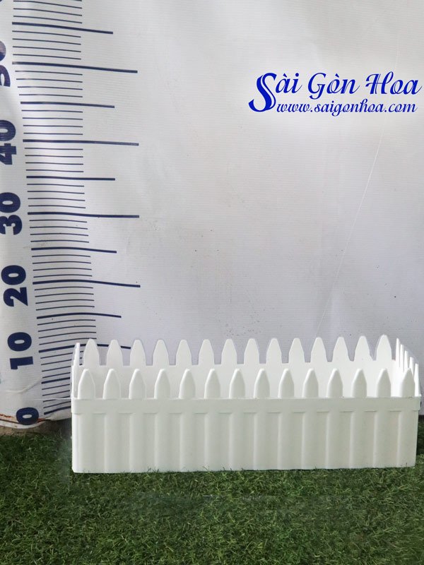 Chậu Nhựa Chữ Nhật Hàng Rào Nhỏ