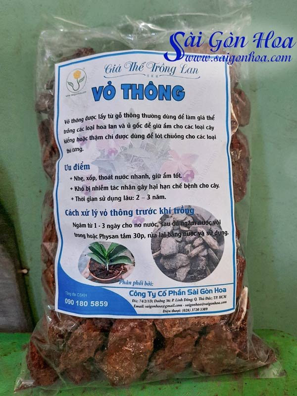 Vỏ Thông Trồng Lan