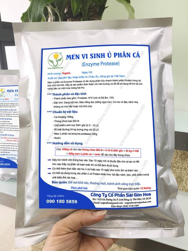 Men Ủ Phân Cá – Enzyme Protease