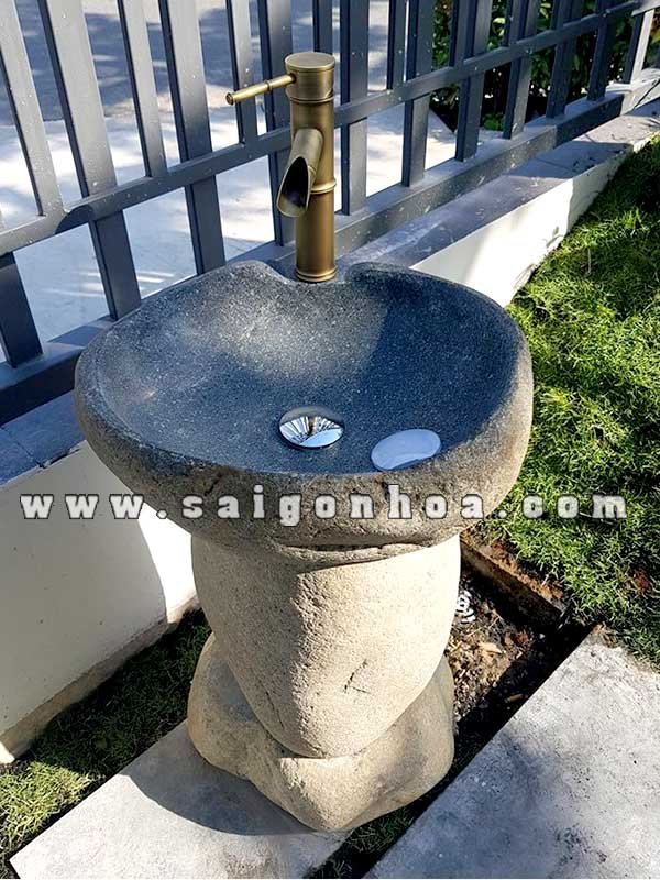 Lavabo Đá Tự Nhiên Có Chân Đế