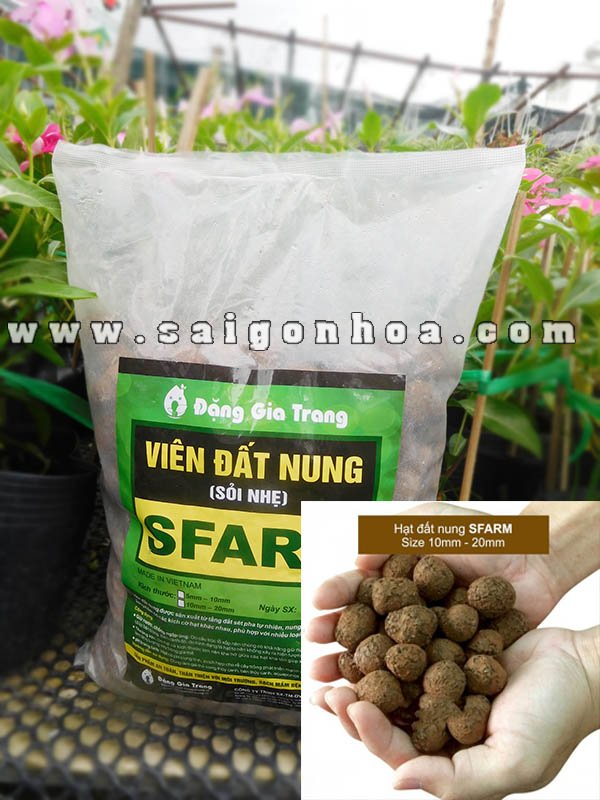 Viên Đất Nung (Sỏi nhẹ) SFARM Loại Hạt Lớn