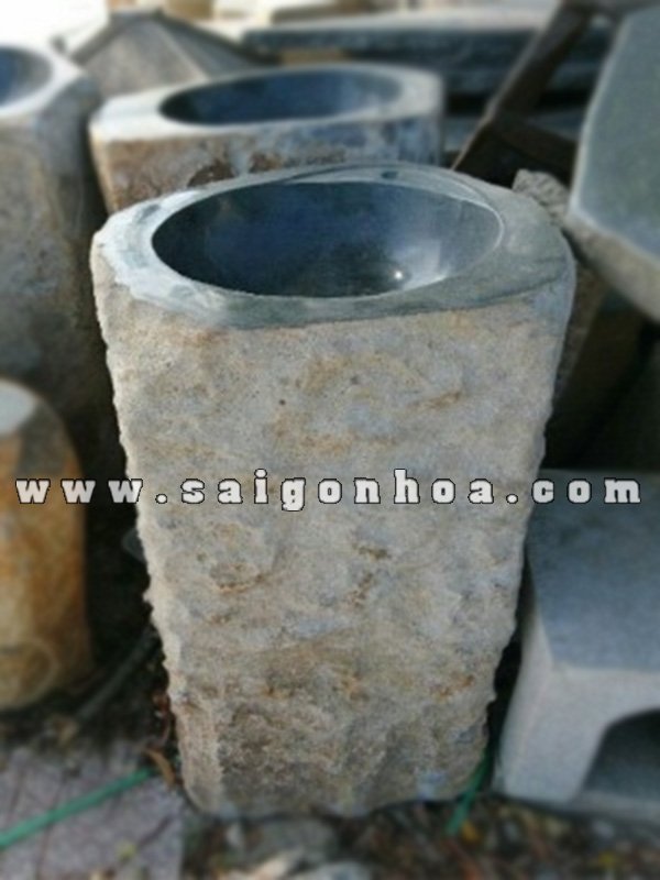 Chậu Rửa Đá Bazan Nguyên Khối