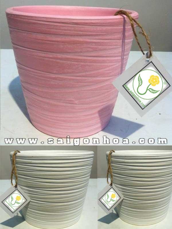 Chậu Gốm Sứ Lượn Sóng Mỹ Nghệ