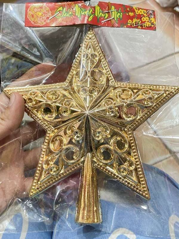 Ngôi Sao Trang Trí Cây Thông Noel