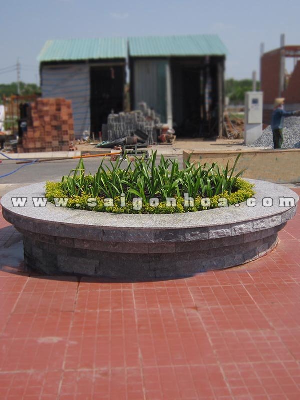 Đá Granite Ốp Bó Vỉa Bồn Hoa