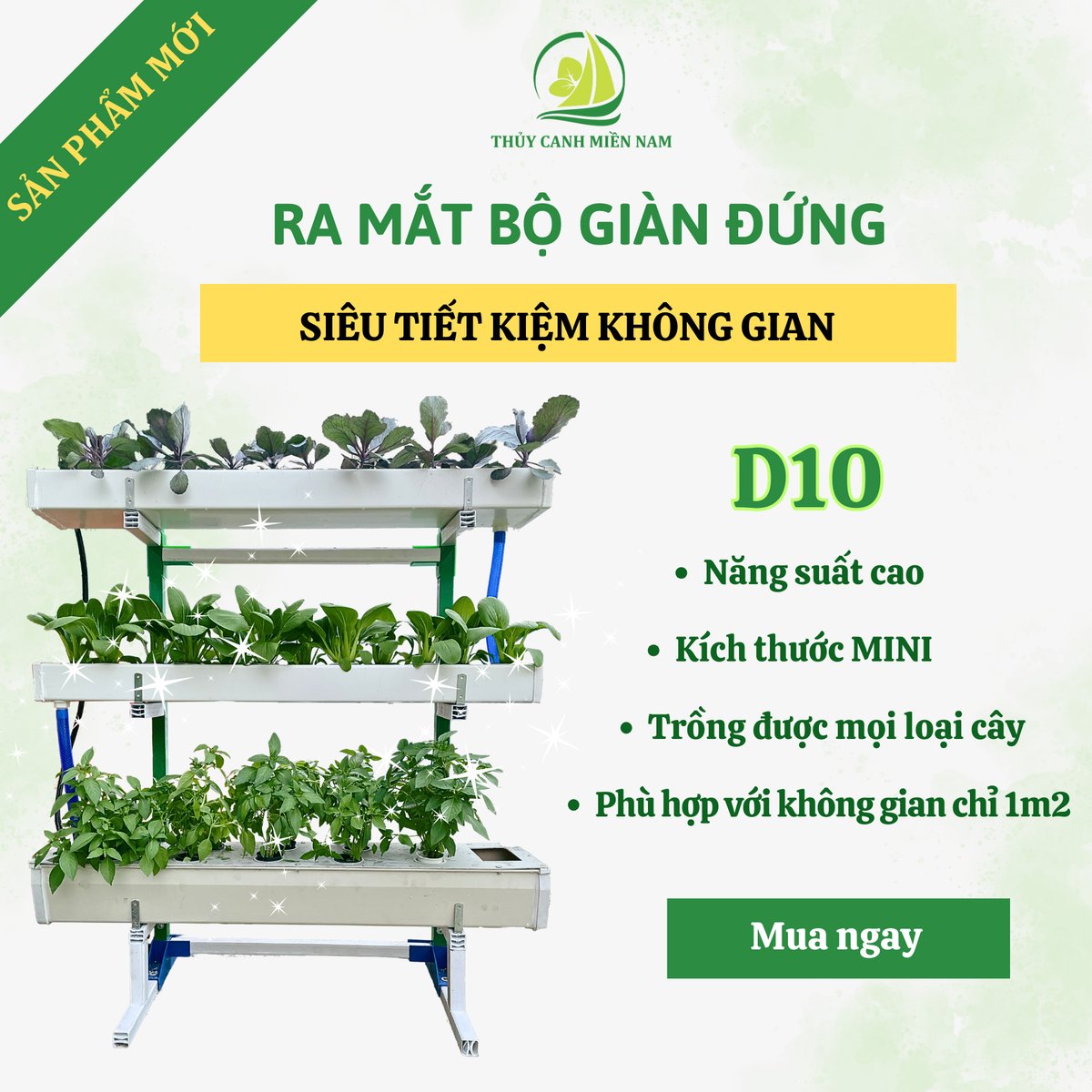 Bộ giàn đứng: Trải nghiệm trồng rau với giàn trồng mini