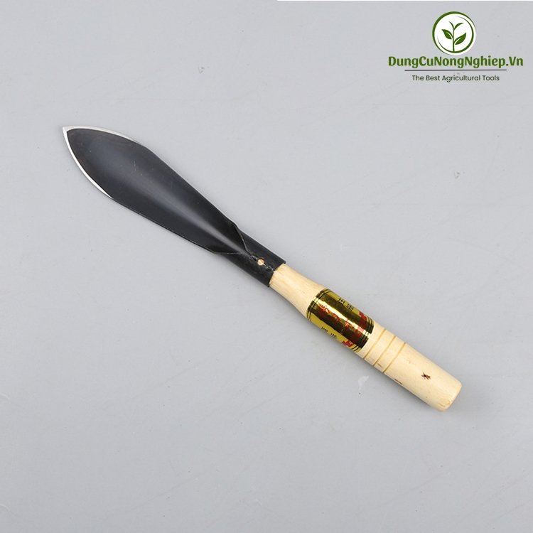 Xẻng mũi nhọn cán gỗ cầm tay mini
