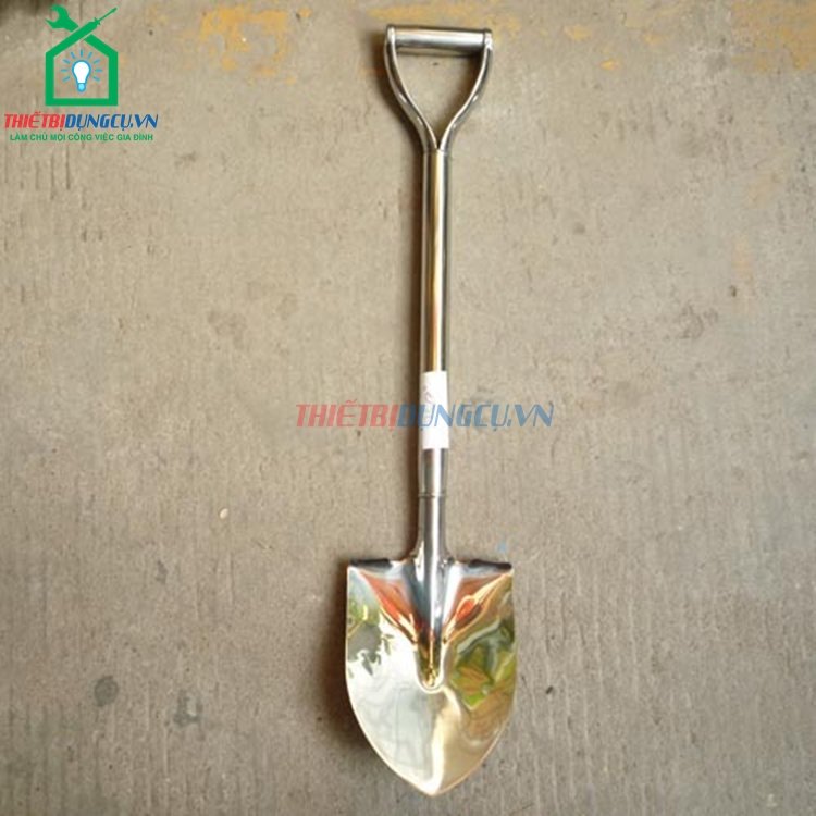 Xẻng làm vườn inox có tay cầm 80cm HM617
