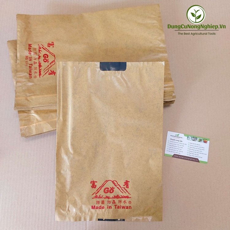 Bao xoài giấy vàng 2 lớp 21x32cm
