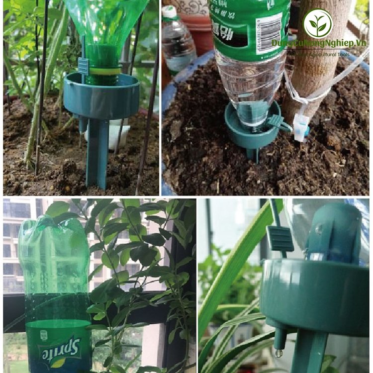 Bộ 6 béc tưới nhỏ giọt tự động gắn chai nước
