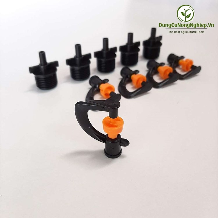 Bộ 5 béc tưới phun mưa xoay 360 độ ren ngoài HM309