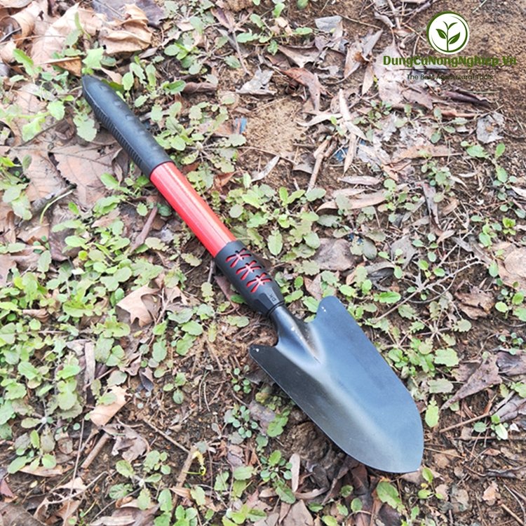Xẻng làm vườn cán đỏ 47cm