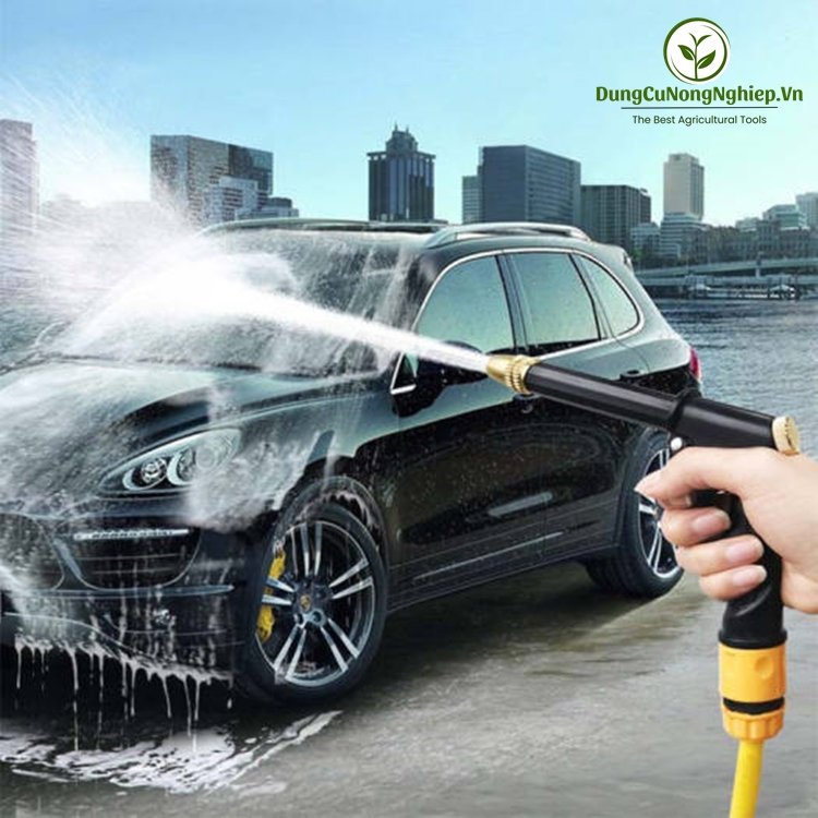 Súng phun xịt áp lực cao mạ đồng, tưới vườn, rửa xe đa năng