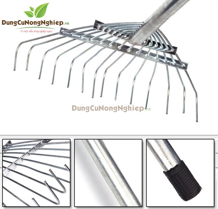 Xẻng cào rác 14 răng 143cm HM348