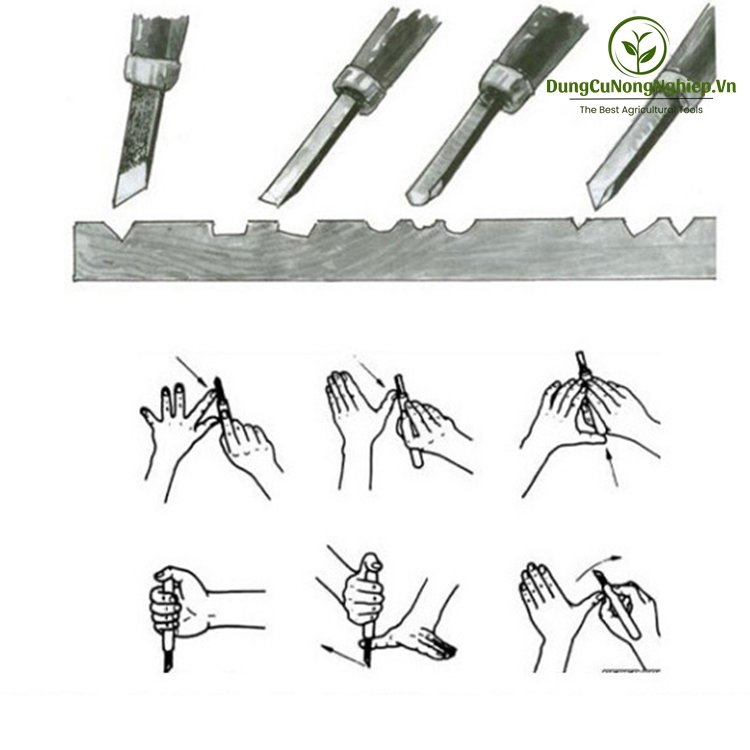 Bộ 5 dao khắc gỗ cao cấp