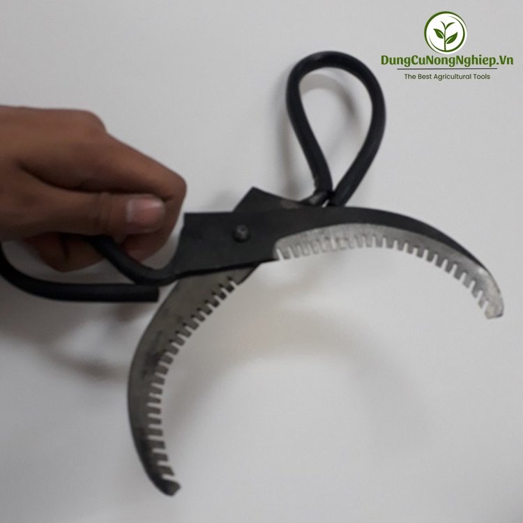 Kéo khoanh vỏ lưỡi răng cưa hàm rộng 14cm