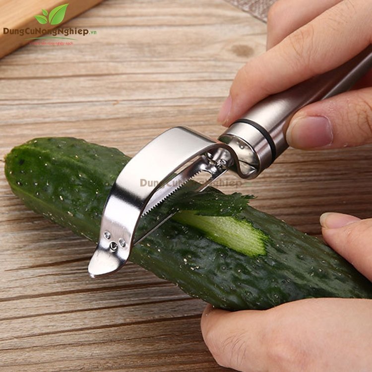 Dụng cụ gọt vỏ trái cây inox đa năng (kiểu gọt ngang) HM540