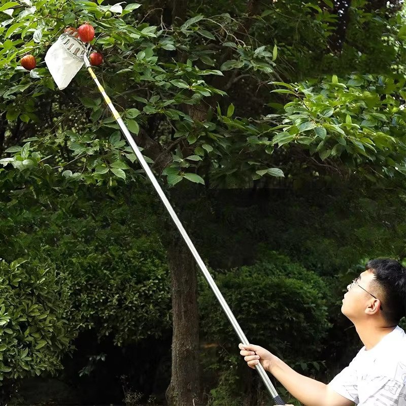 Cây Hái Trái Cao 7m Kèm Lồng Hái – Dụng Cụ Hái Xoài, Ổi, Cóc, Mận Trên Cao An Toàn