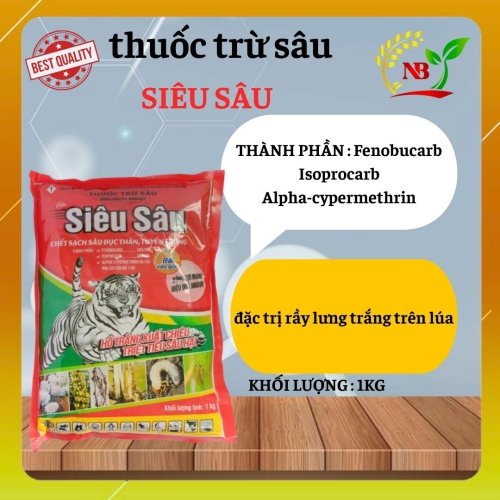 SIÊU SÂU – SIÊUGON 85GR đặc trị rầy lưng trắng trên lúa.