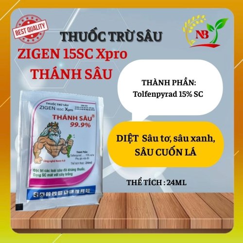 ZIGEN 15SC Xpro THÁNH SÂU Diệt sâu mạnh – Hiệu lực nhanh – Hạ gục cả sâu kháng thuốc