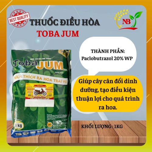 TOBA JUM 20WP – KÍCH THÍCH RA HOA TRÁI VỤ, RA HOA ĐỒNG LOẠT