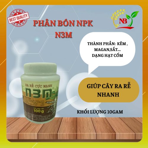 PHÂN BÓN N3M RA RỄ CỰC NHANH HŨ 100G