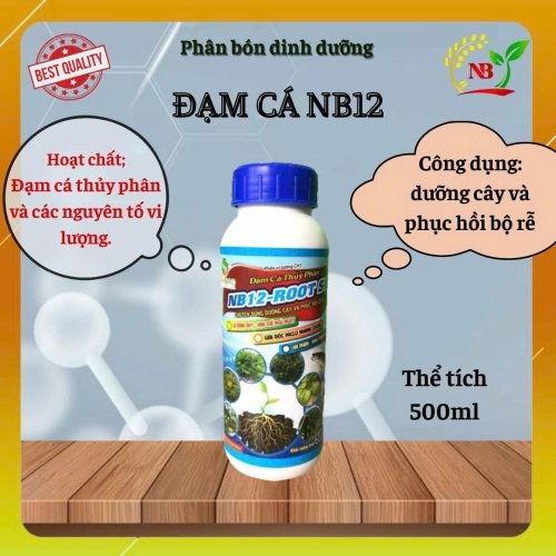 Root S1 Đạm cá Thủy Phân NB12- (Chai 500ml) Nam Bắc