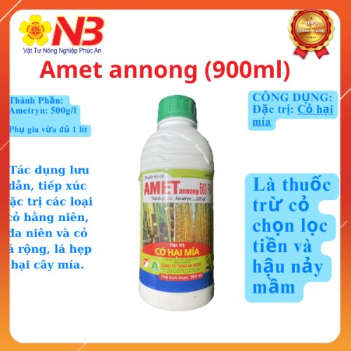 (CỎ) Thuốc trừ cỏ Amet annong 500FW 900ml- VTNN Năm Bưu