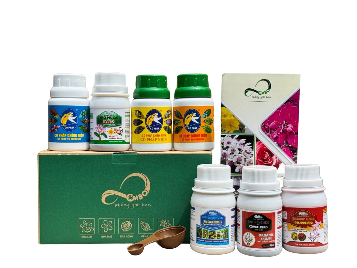 Combo 8 Premium (50ml) - Giải Quyết Các Vấn Đề Chăm Sóc Lan