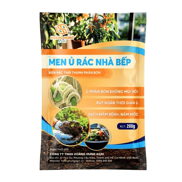 Men Ủ Rác Nhà Bếp Trichoderma, Gói 200gr