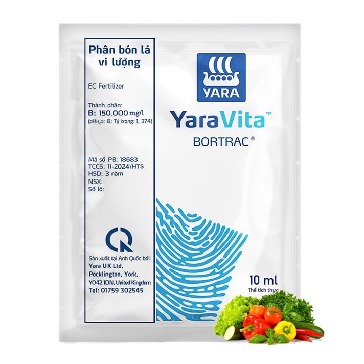 Phân Bón Lá Vi Lượng Bortrac, Gói 10ml