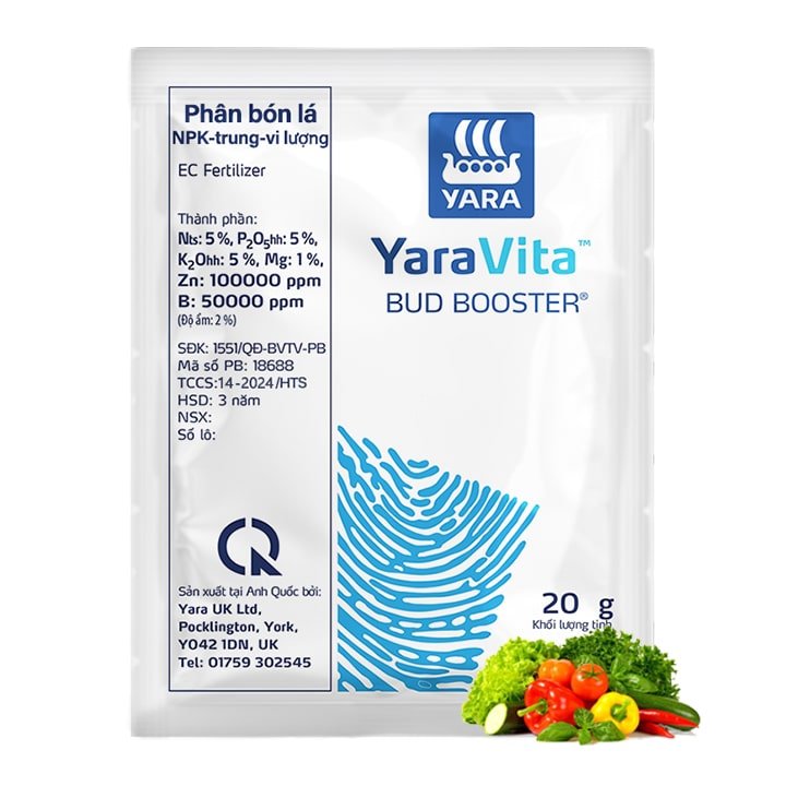Phân Bón Lá Bud Booster, Gói 20gr