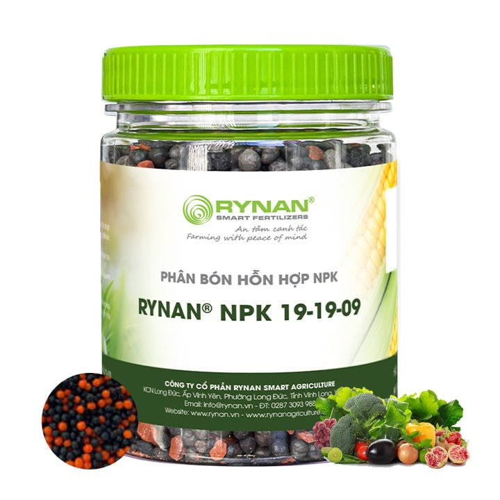 Phân bón tan chậm Rynan NPK 19-19-09, Hũ 150gr
