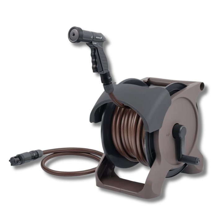 Bộ vòi tưới cây Takagi Tough Brown 20m – Nhỏ gọn, bền bỉ, chuẩn Nhật Bản