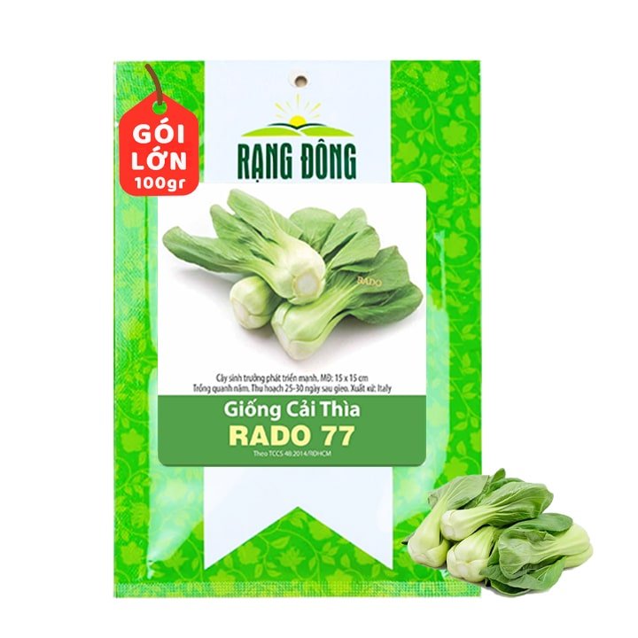 Hạt Giống Rau Cải Thìa, Gói 100g, R32