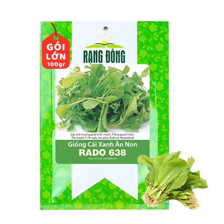 Hạt Giống Rau Cải Ăn Non, Gói 100g, R29