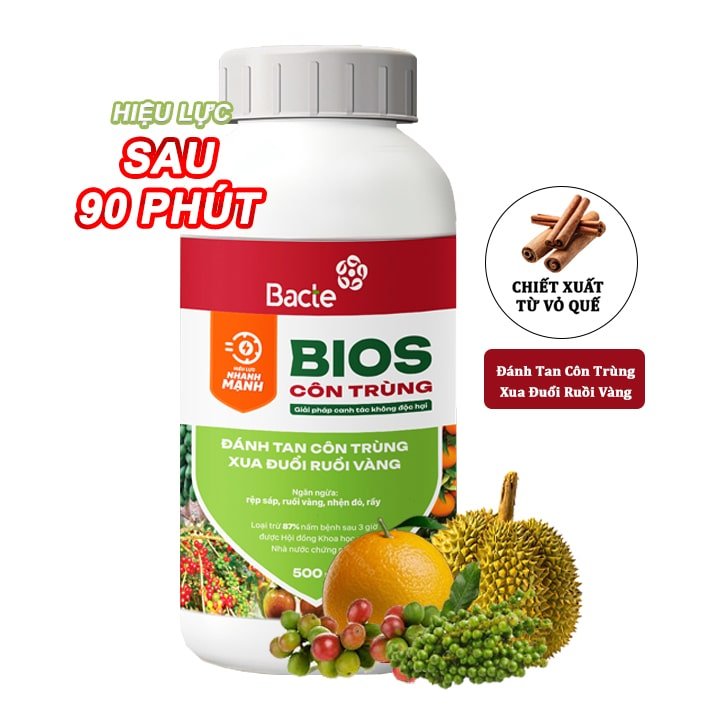 Chế Phẩm Sinh Học Bacte Bios Côn Trùng, Chai 500ml