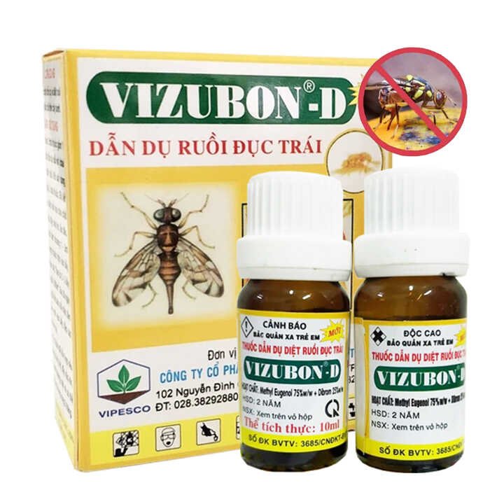 Thuốc Dẫn Dụ Ruồi Vàng Đục Trái VIZUBON-D ,10ml