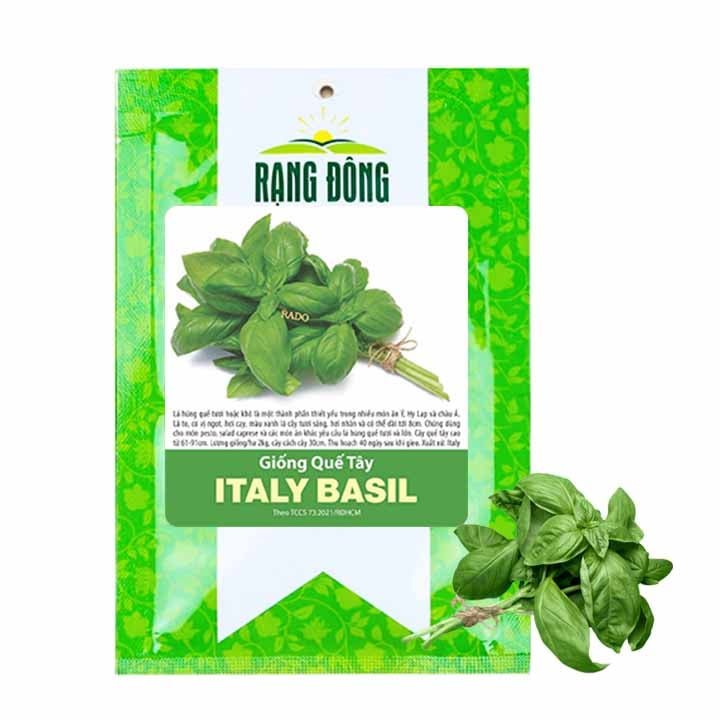 Hạt Giống Quế Tây Italy Basil, Gói 2g~7000 hạt, G21