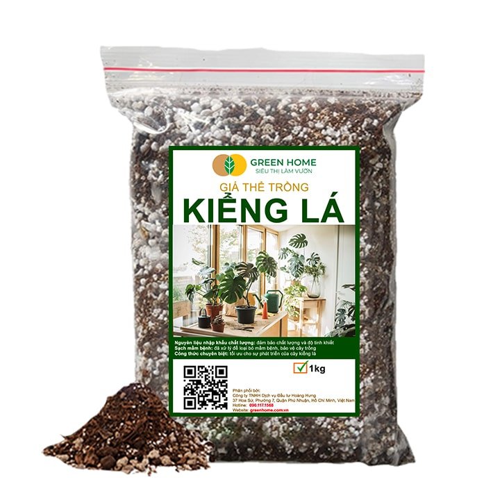 Đất Trồng Kiểng Lá Trộn Sẵn, Bao 1Kg