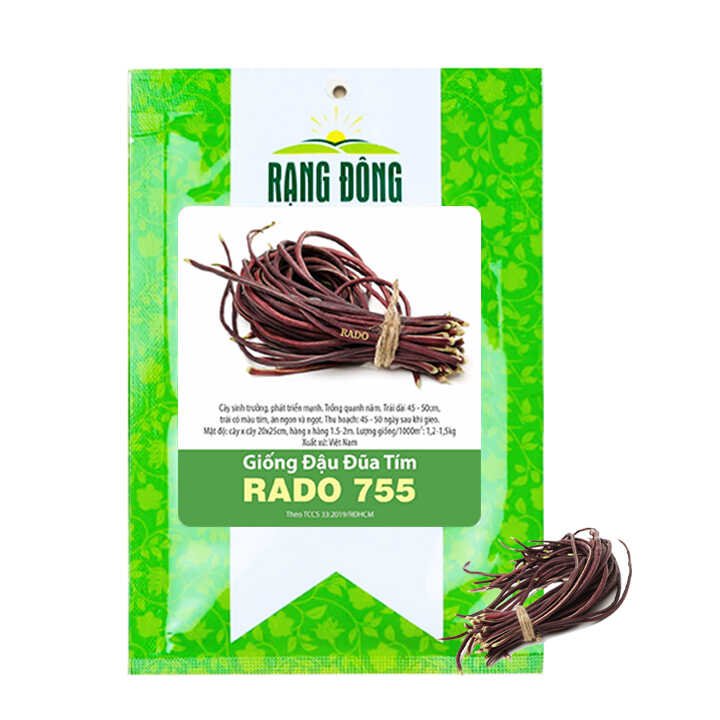 Hạt Giống Đậu Đũa Tím, Gói 10GR ~ 50 hạt, T38
