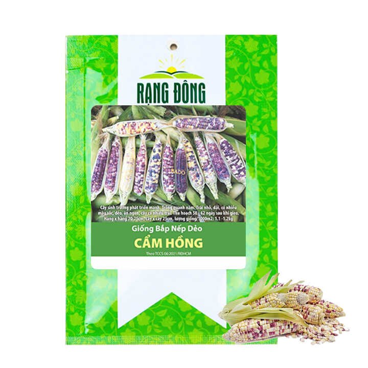 Hạt Giống Bắp Nếp Dẻo Cẩm Hồng, Gói 5GR ~ 30 hạt, T31