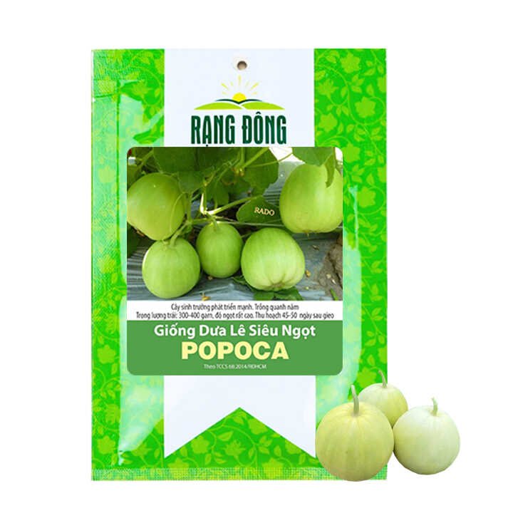 Hạt Giống Dưa Lê Popoca Siêu Ngọt, Gói 0.5GR ~ 35 hạt, T25