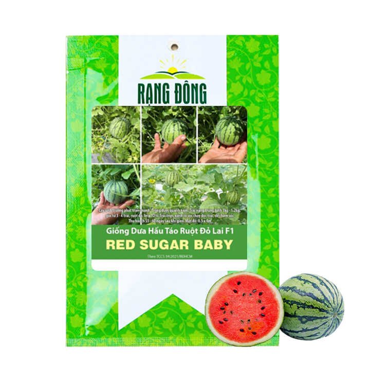 Hạt Giống Dưa Hấu Táo Ruột Đỏ, Gói 5 Hạt T23