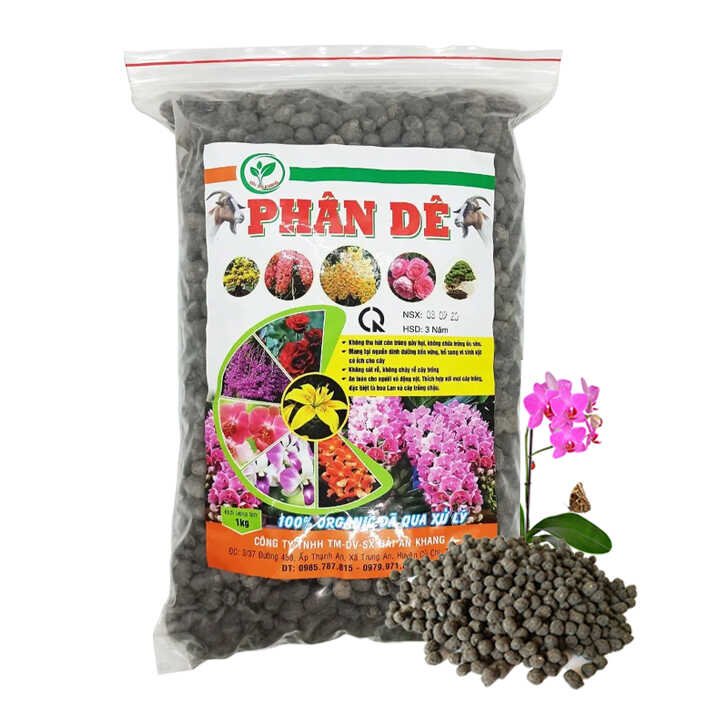 Phân Dê Trồng Lan, Túi 1Kg